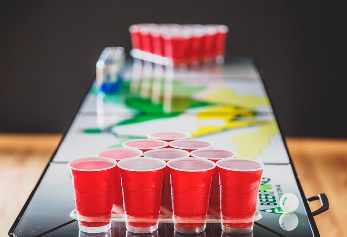 Down Under beer pong table accessories