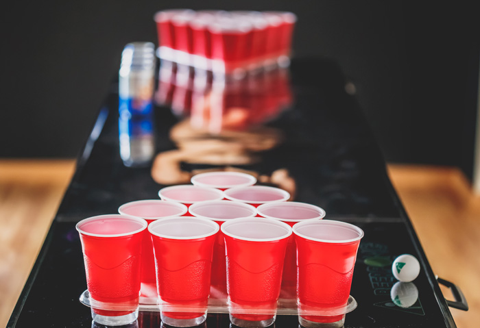 Katie Beer Pong Table With Accessories