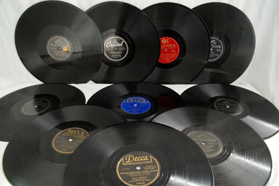 Vintage Vinyl 78rpm Records used in Jukebox History