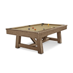 Brunswick Botanic 8FT Pool Table in Rustic Brown