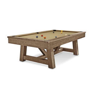 Brunswick Botanic 8FT Pool Table in Rustic Brown