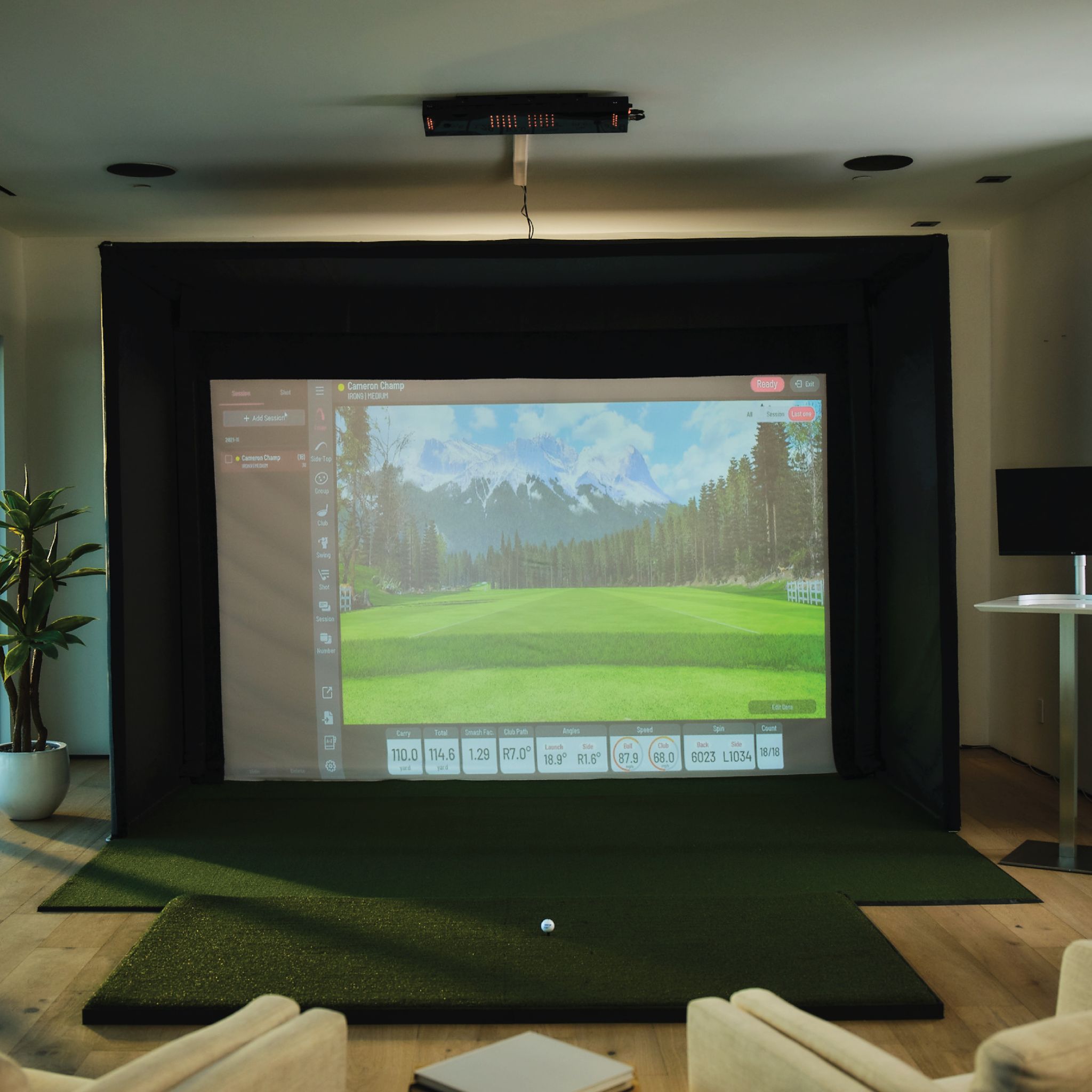 Golf Simulator Package | The Men's Cave Official Site