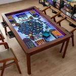 LED Kingswood 5ft game table with built-in ambient lighting in a modern home