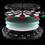 GranBoard Dash Green electronic dartboard components