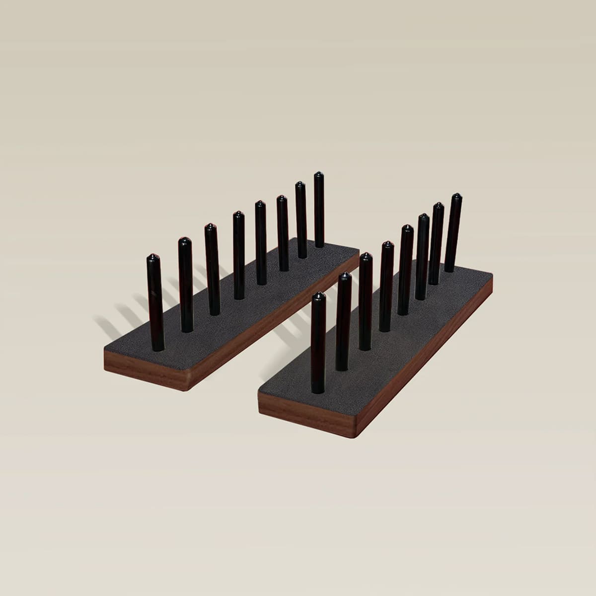Kingswood tabletop storage rack with stud detailing for board game accessories